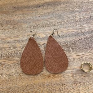 Leather earrings